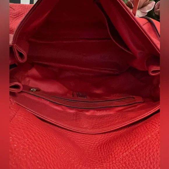 MCM Whipstitch Trim Leather Crossbody Bag with removable and adjustable strap. - Picture 10 of 13